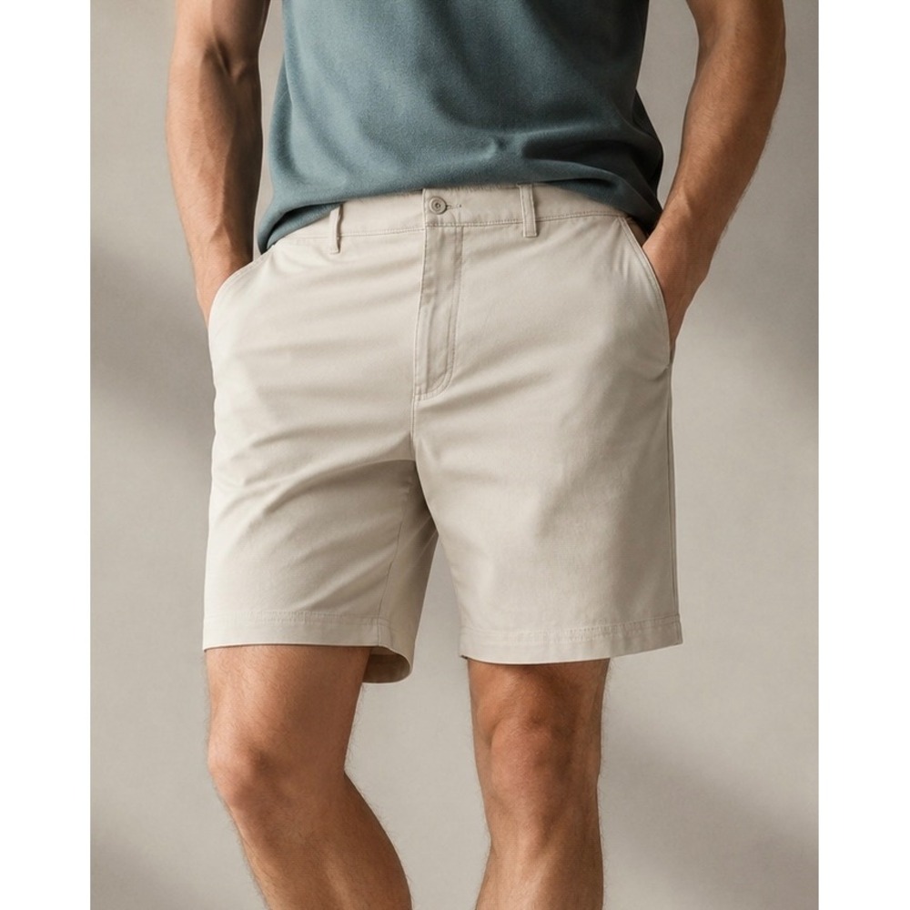 Ben Hogan Mens Performance Golf Shorts Tan 42 Moisture Wicking 4-Way Stretch New